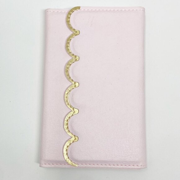 ECCOLO | Light Pink Scalloped Memo Pad Gold Detail - Picture 2 of 7